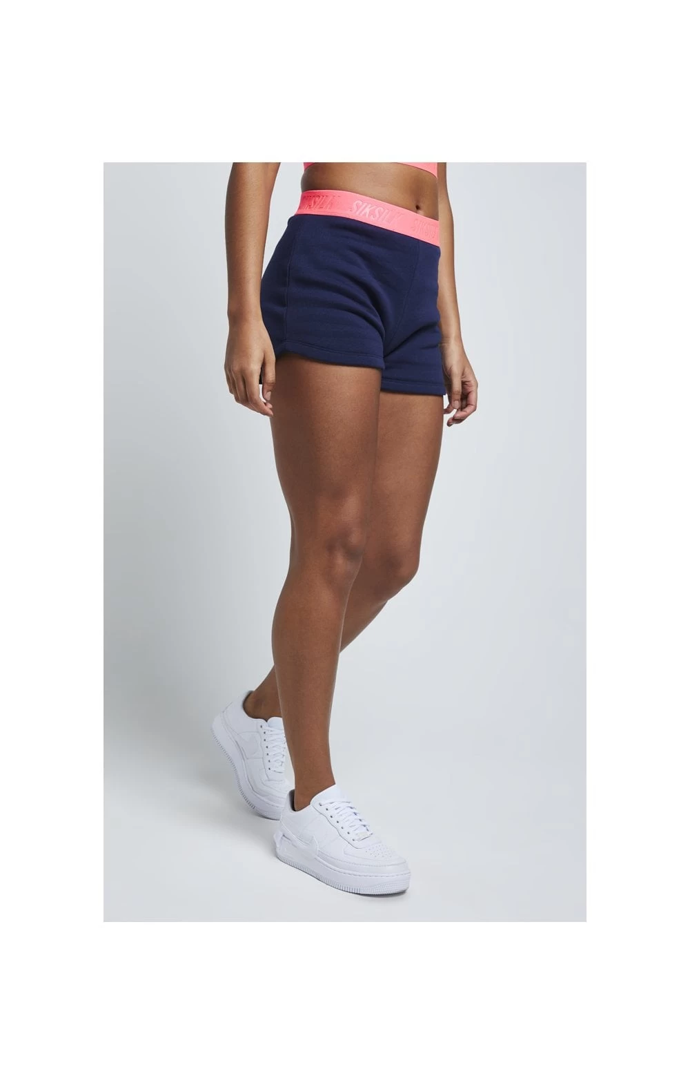 SikSilk Neon Tape Gym Shorts – Navy 5 SikSilk Neon Tape Gym Shorts – Navy - Image 3