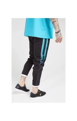 SikSilk Fitted Tape Track Pants – Black & Teal -Style Zone Shop 1574246551 90694800 81c253ac 1310 4a47 ad1b b9bb64ee49dc