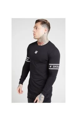 SikSilk L/S Branded Gym Tee – Black -Style Zone Shop 1574775469 04644900 3b3bb312 7b94 42f2 a33c 74277c5bee46