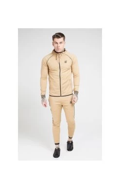 SikSilk Scope Zip Through Hoodie – Beige -Style Zone Shop 1575555355 04953600 bf732611 1556 4857 b36b 6e16beb7bc04