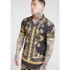 SikSilk High Collar Resort Shirt - Ocean Black -Style Zone Shop 1576062656 88743600 431f9aa0 d0ec 49a1 9c9e 591f60330d91