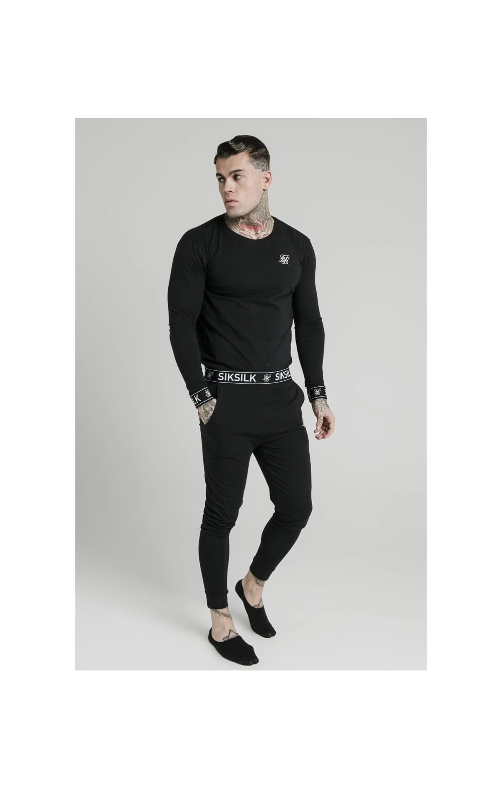 SikSilk Lounge Pants – Black 5 SikSilk Lounge Pants – Black - Image 3