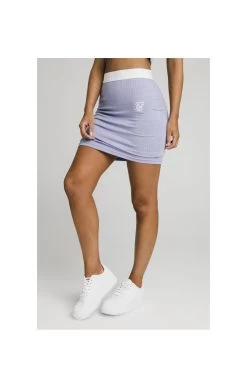 SikSilk Rib Tube Skirt - Violet