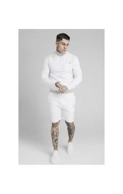 SikSilk Chain Rib Quarter Zip Overhead Track Top - White -Style Zone Shop 1584109827 08415800 e69f8dc2 4a9d 448a a9aa 53170f1f21ec