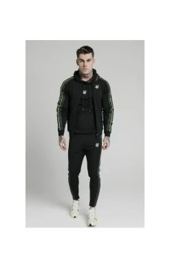 SikSilk Hyper Tape Bomber Jacket - Black & Neon Fluro -Style Zone Shop 1588766278 73266000 eb471d65 a701 4b24 9b61 5d267dbc9442