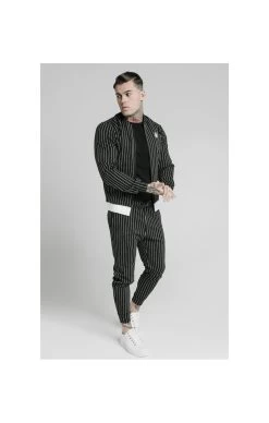SikSilk Pinstripe Bomber Jacket - Black & White 9 SikSilk Pinstripe Bomber Jacket - Black & White -Style Zone Shop 1591697951 52907200 21fdbf9c 3d20 4c76 9654 afb6e7ca116e