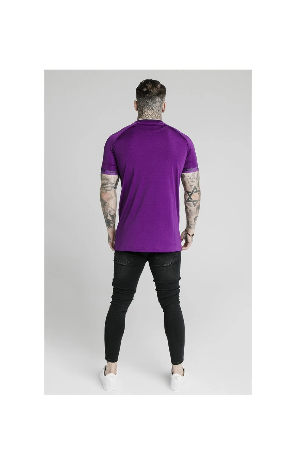 SikSilk Stretch Tee - Purple 8 SikSilk Stretch Tee - Purple - Image 6