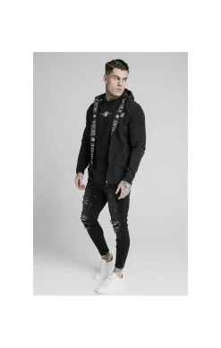 SikSilk Zip Through Windbreaker Jacket - Black -Style Zone Shop 1591777720 43346500 3d8bedef 9119 4e80 8f54 627c99770198