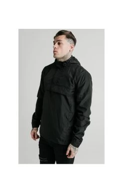 SikSilk Energy Overhead Windbreaker - Black