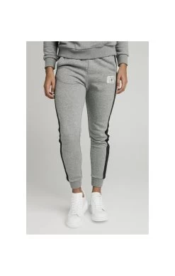 SikSilk Luxe Track Pants - Grey Marl