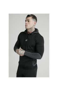 SikSilk Advanced Tech Overhead Hoodie - Black