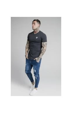 SikSilk Navy Essential Muscle Fit T-Shirt -Style Zone Shop 1594979550 25692600 3c1ad98b 8287 4e59 b78f bbc9d45cf211