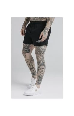 SikSilk Black Essential Standard Swim Short