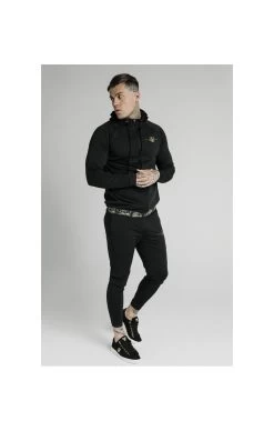 SikSilk Scope Tape Zip Through Hoodie - Black -Style Zone Shop 1595507770 00087600 087a0a25 b191 4469 85e9 b5f5e2b2bc4b
