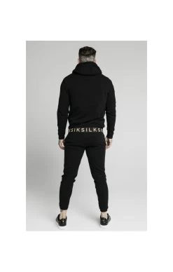 SikSilk Elastic Jacquard Overhead Hoodie – Black -Style Zone Shop 1601038242 56908800 7818c4e0 bac0 46ff b076 d4edaa3393c2