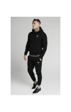 SikSilk Elastic Jacquard Overhead Hoodie – Black -Style Zone Shop 1601038244 16745700 36877872 6770 4428 a195 62d6e4cb3685