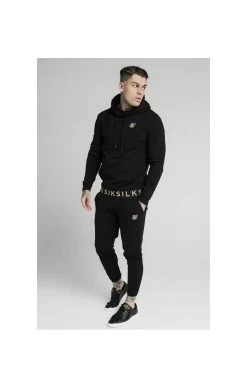 SikSilk Elastic Jacquard Overhead Hoodie – Black -Style Zone Shop 1601038247 49822400 6967cc8f cf71 4d20 b7e1 f46689d7d50c