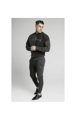 SikSilk Half & Half Crew Sweater – Washed Grey 10 SikSilk Half & Half Crew Sweater – Washed Grey -Style Zone Shop 1601038870 67603000 5cd2a56f b987 454e afd4 b004ededff91