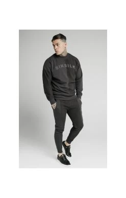 SikSilk Half & Half Crew Sweater – Washed Grey 12 SikSilk Half & Half Crew Sweater – Washed Grey -Style Zone Shop 1601038874 76122600 d175d0a5 46f2 45aa 9ad0 b372c909da21