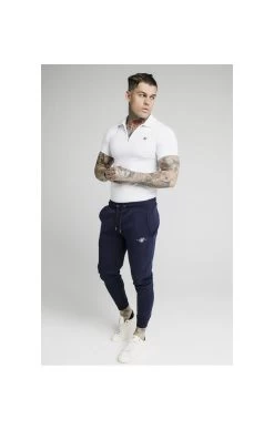 SikSilk S/S Inset Cuff Stretch Polo - White -Style Zone Shop 1601039336 56033000 4edf5068 b875 4044 9128 29bc99a51be5