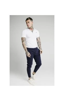 SikSilk S/S Inset Cuff Stretch Polo - White -Style Zone Shop 1601039338 24926200 c3093128 d923 49ed 9b09 ba40b338e21b
