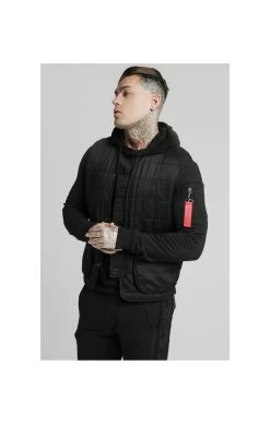 SikSilk Farmers Gilet - Black