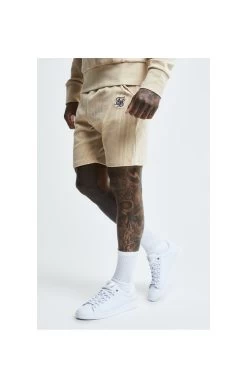 SikSilk Allure Corduroy Shorts - Beige