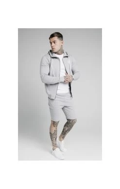 SikSilk Dual Stripe Poly Shorts - Grey & White -Style Zone Shop 1602067912 86472300 6b8e8736 4c3a 47dd b2e6 5d8e14de51d3