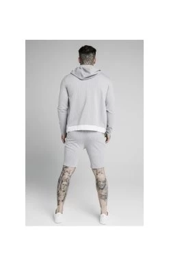SikSilk Dual Stripe Poly Shorts - Grey & White -Style Zone Shop 1602067914 32090200 938c4c32 1f1e 4b80 8452 61dc48dc1e35