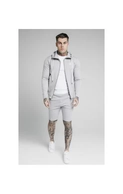 SikSilk Dual Stripe Poly Shorts - Grey & White -Style Zone Shop 1602067915 89341500 ce0c551e e5a3 404b 9bdc f6ab50f360ba