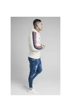 SikSilk Overhead Retro Tape Hoodie - Off White -Style Zone Shop 1602152128 15785300 9edf4e50 5db8 4183 ad32 634f872fe81d