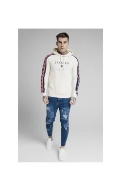 SikSilk Overhead Retro Tape Hoodie - Off White -Style Zone Shop 1602152131 48650700 232262d2 af6d 46dd 8cec 95fc6d7cc463