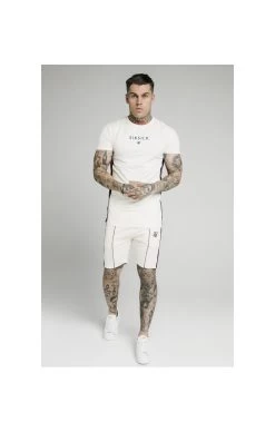 SikSilk Retro Tape Relaxed Shorts - Off White -Style Zone Shop 1602157917 41021000 d1587b38 7da8 4a94 806a fee90ea8d2a6
