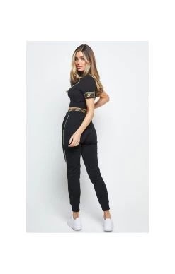 SikSilk Roma Tape Crop Tee – Black -Style Zone Shop 1605264772 19771600 0525ee0a 4abc 41a1 9518 17c8f4c32c57