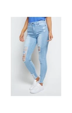 SikSilk Distressed Skinny Jeans - Ice Blue -Style Zone Shop 1606142353 24958900 a582d64a ef1c 446c 93a7 7ff1aba29fe6