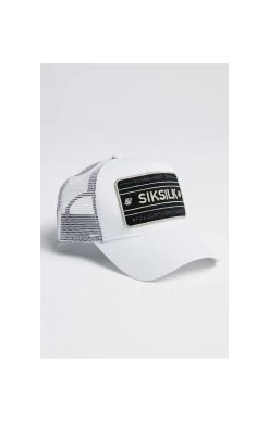 SikSilk Mesh Movement Trucker - White & Gold