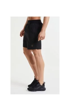 SikSilk Pressure Woven Long Shorts - Black -Style Zone Shop 1608565909 46982400 f1e68c5e bf1f 41b6 9a28 b3c425443e65