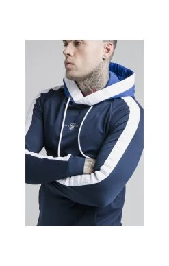 SikSilk Inverse Overhead Tape Hoodie - Navy