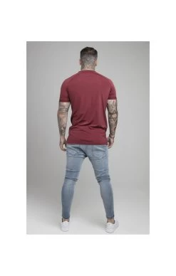 SikSilk Burgundy Stretch Sports T-Shirt -Style Zone Shop 1618058437 93309100 e4e000f5 9bd0 455d 9627 5da648c164b3
