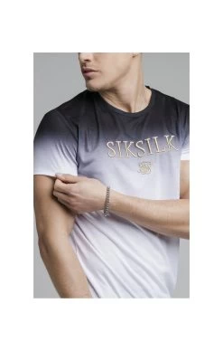 SikSilk Black Embroidered Muscle Fit T-Shirt -Style Zone Shop 1618141438 05728700 436521ee 8241 4baf bd8a aa5ba13a7358