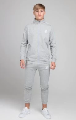 SikSilk Boys Illusive Grey Marl Taped Zip Thru -Style Zone Shop ILK 0853 001 e7e7513d cb03 41e1 bcb3 d241ff3608a0
