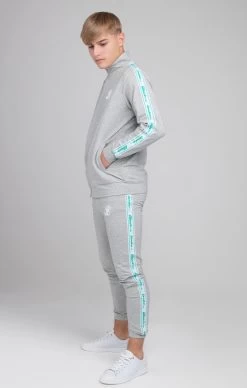SikSilk Boys Illusive Grey Marl Taped Zip Thru -Style Zone Shop ILK 0853 005 c258081e ffee 42e8 b798 2ca596c593ad