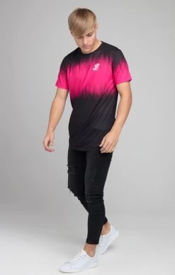 SikSilk Illusive London Tie Dye Fade Tee - Black & Pink -Style Zone Shop ILK 791 002 8919b20f 34db 47f2 8c95 471d0471ecd4