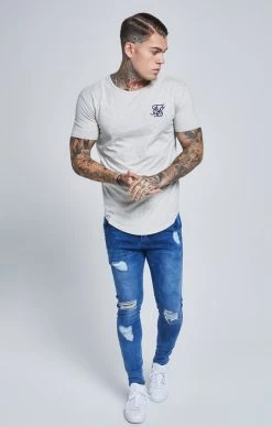 SikSilk S/S Gym Tee – Snow Marl -Style Zone Shop SS 10894 014 7ed06bb3 bf48 4fbd b347 a44de555019a