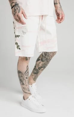 SikSilk Pink Loose Fit Denim Short -Style Zone Shop SS 16699 5