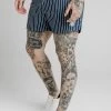 SikSilk Navy Elasticated Swim Short -Style Zone Shop SS 16823 1
