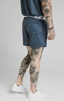 SikSilk Navy Elasticated Swim Short -Style Zone Shop SS 16823 3