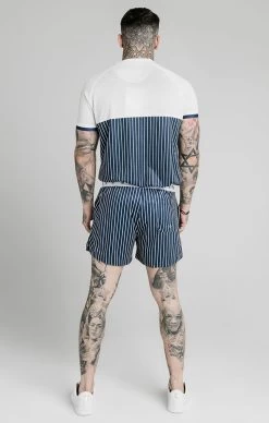 SikSilk Navy Elasticated Swim Short -Style Zone Shop SS 16823 5