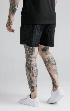 SikSilk Black Print Swim Short -Style Zone Shop SS 17089 3