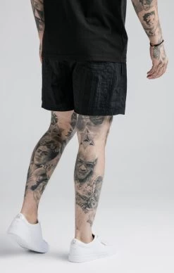 SikSilk Black Print Swim Short -Style Zone Shop SS 17089 4